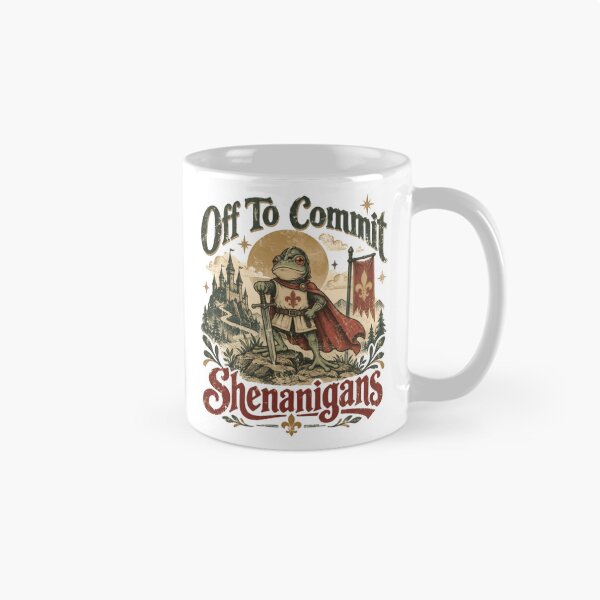 Item preview, Off To Commit Shenanigans Fantasy Frog Knight Mischievous Humor designed and sold by HumansStuck12.