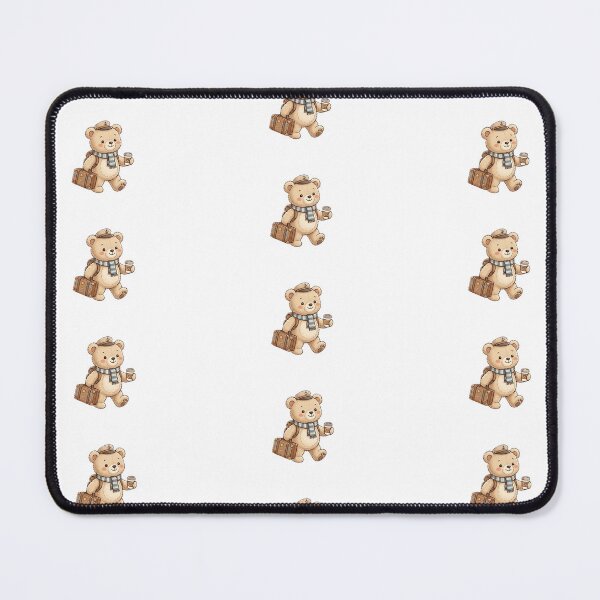 Item preview, Traveling Teddy Bear - Cozy Illustration designed and sold by AidaAviles.