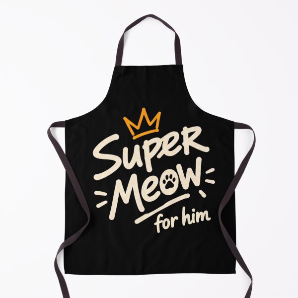 Item preview, Super Meow For Him Funny Cat Dad Gift Crown Paw Print designed and sold by Retro Whiskers.