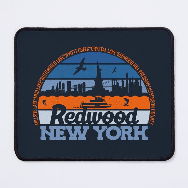 Item preview, Redwood New York Sunset Retro Vintage Local Pride Logo designed and sold by CRHPOD20.