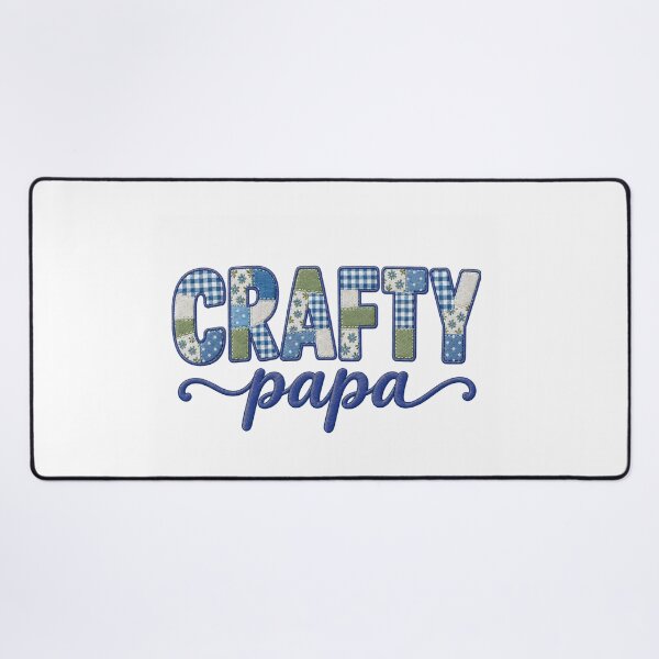Item preview, Crafty Papa – Colorful Patchwork Quilting Sewing Craft Design designed and sold by MimsTees.