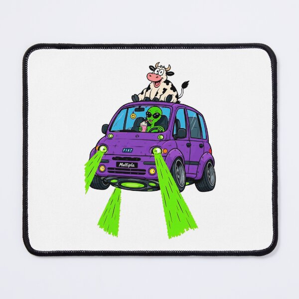 Item preview, Fiat Multipla UFO Alien Abduction Retro 90s designed and sold by Arslyarts.