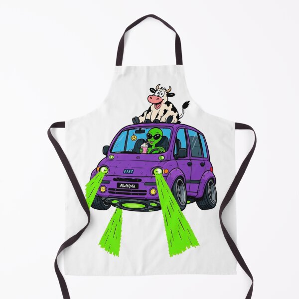 Item preview, Fiat Multipla UFO Alien Abduction Retro 90s designed and sold by Arslyarts.