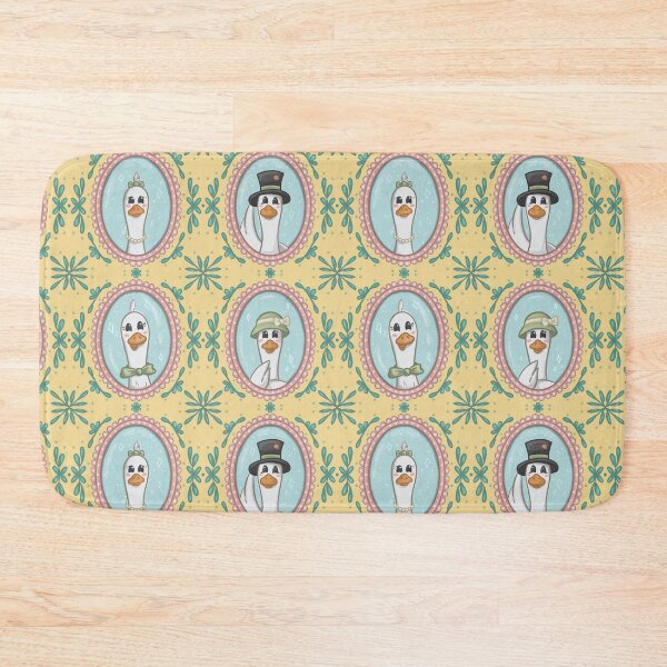 Item preview, Cute silly dressed up duck framed pictures pattern designed and sold by SketchedRealm.