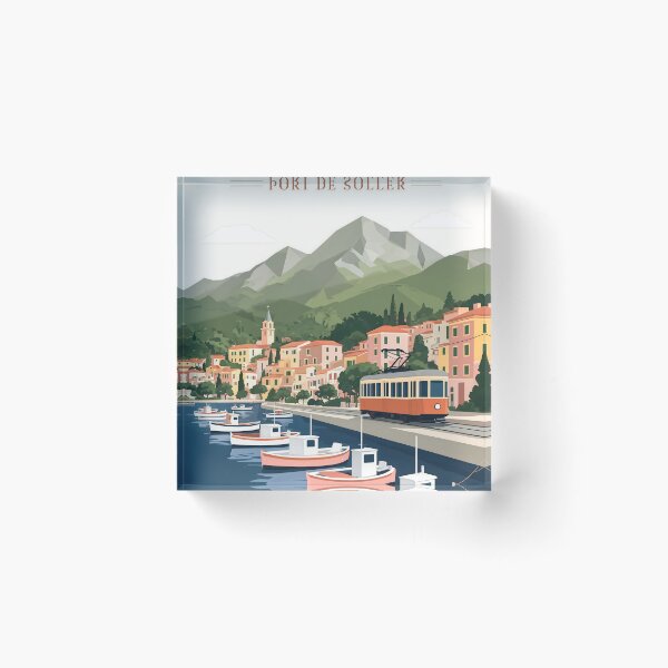 Item preview, Port de Sóller Mallorca Spain Minimalist Travel designed and sold by JIGUWORLD.