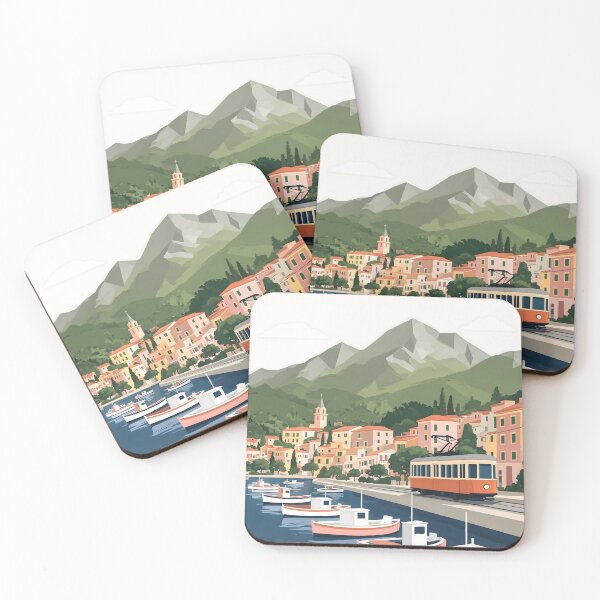 Item preview, Port de Sóller Mallorca Spain Minimalist Travel designed and sold by JIGUWORLD.