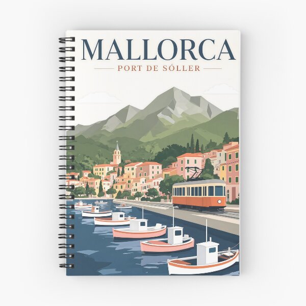 Item preview, Port de Sóller Mallorca Spain Minimalist Travel designed and sold by JIGUWORLD.