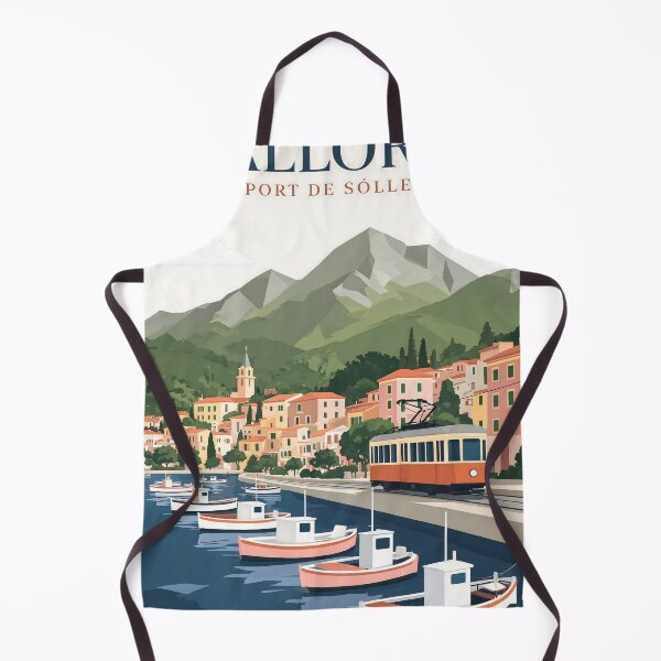 Item preview, Port de Sóller Mallorca Spain Minimalist Travel designed and sold by JIGUWORLD.