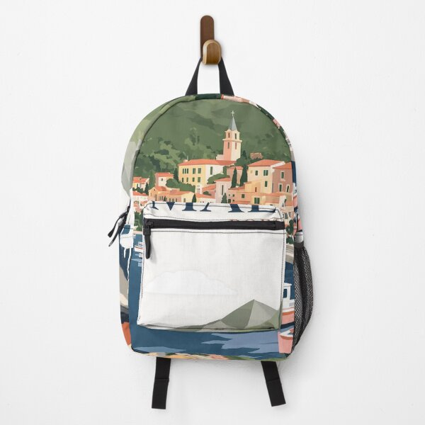 Aperçu de l'œuvre Port de Sóller Majorque Espagne Voyage minimaliste créée et vendue par JIGUWORLD.