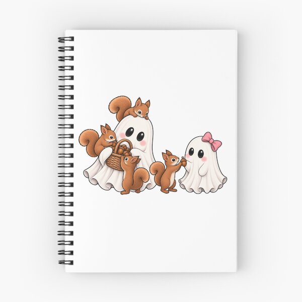 Item preview, Cute Ghosts Feeding Squirrels designed and sold by Seasons & Reasons.