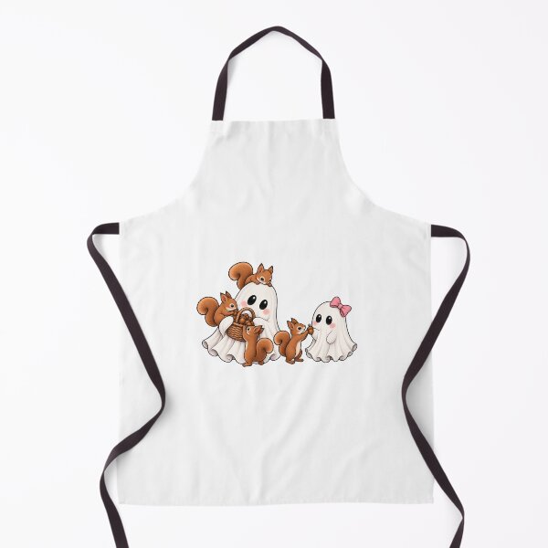 Item preview, Cute Ghosts Feeding Squirrels designed and sold by House Of Hauntlings.