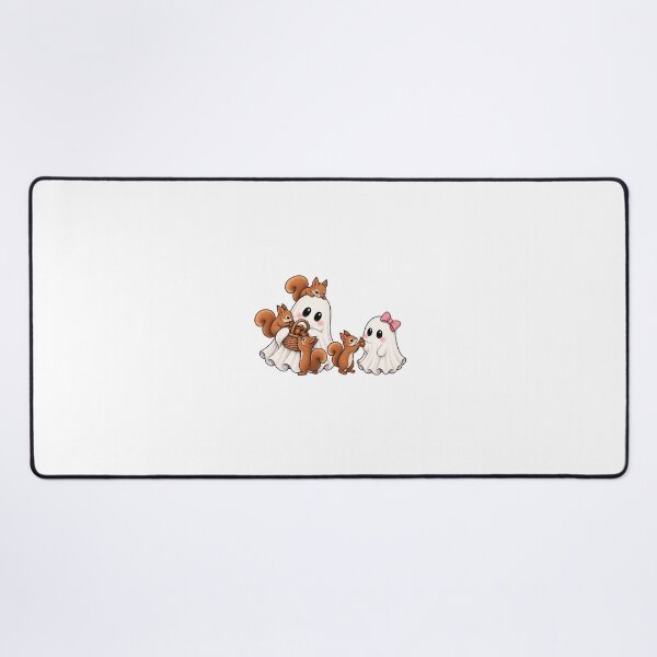 Item preview, Cute Ghosts Feeding Squirrels designed and sold by House Of Hauntlings.