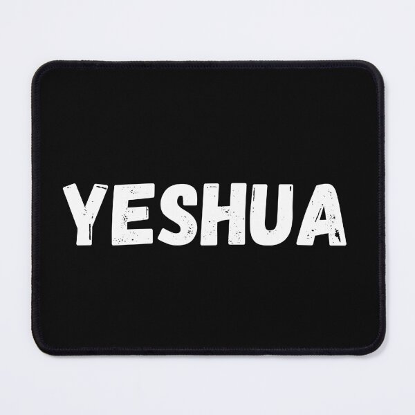 Item preview, Yeshua White Text Hebrew Name Jesus Christian Dark Mode Streetwear designed and sold by LensDyn™.