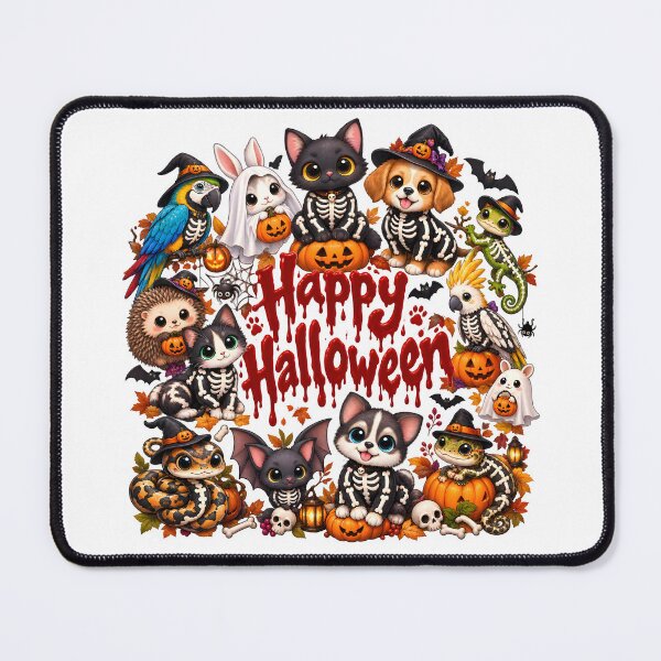 Item preview, Happy Halloween Cute Animal Skeletons – Kawaii Veterinary Halloween designed and sold by Bettybee00.