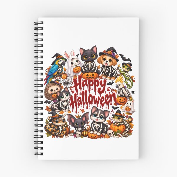 Item preview, Happy Halloween Cute Animal Skeletons – Kawaii Veterinary Halloween designed and sold by Bettybee00.