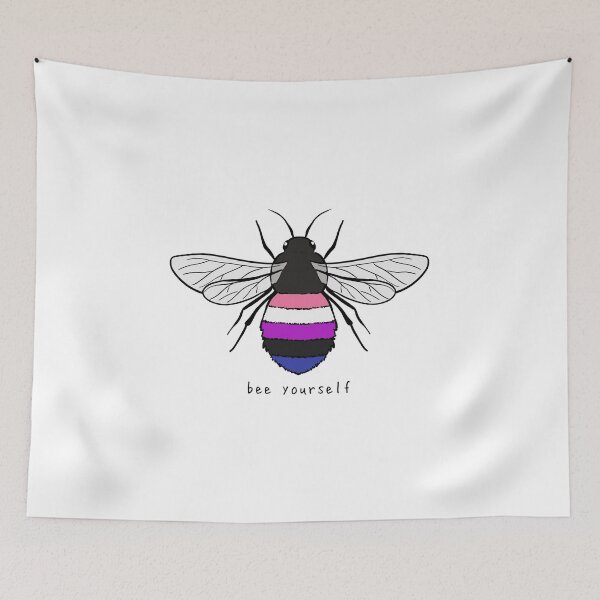Item preview, Bee Yourself - Genderfluid Pride Flag designed and sold by rorynorth.