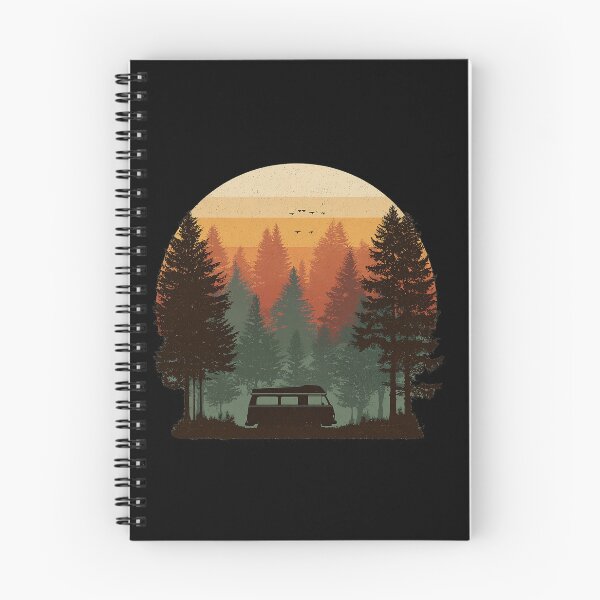 Item preview, Retro Camper Camping Forest Sunset Vintage Outdoor Adventure designed and sold by D-Oles-Mercher.