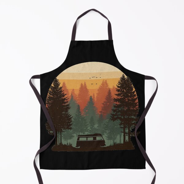 Item preview, Retro Camper Camping Forest Sunset Vintage Outdoor Adventure designed and sold by D-Oles-Mercher.