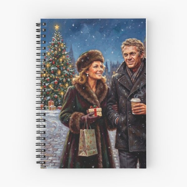 Item preview, Steve McQueen & Jacqueline Bisset London Christmas Broadstroke Oil Painting designed and sold by Art's Diner.