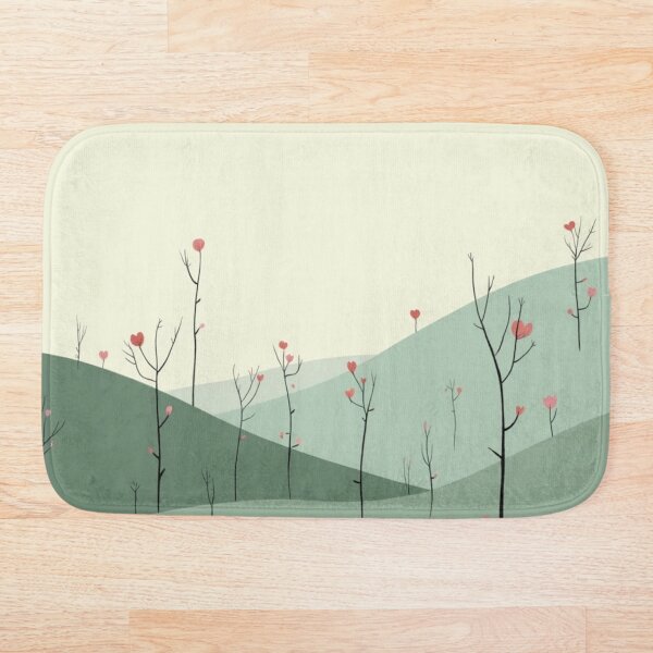 Item preview, Minimalist Landscape with Heart-Shaped Blooms designed and sold by Mary Spencer.