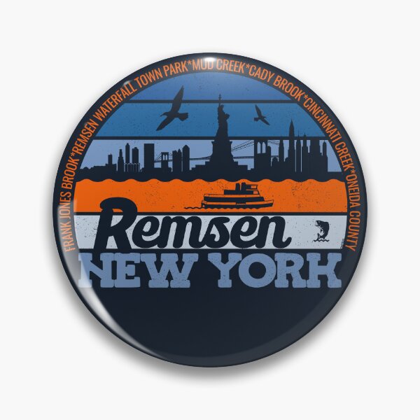 Item preview, Remsen New York Sunset Retro Vintage Local Pride Logo designed and sold by CRHPOD20.