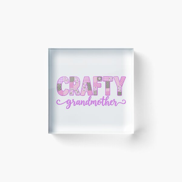 Item preview, Crafty Grandmother – Colorful Patchwork Quilting Sewing Craft Design designed and sold by MimsTees.