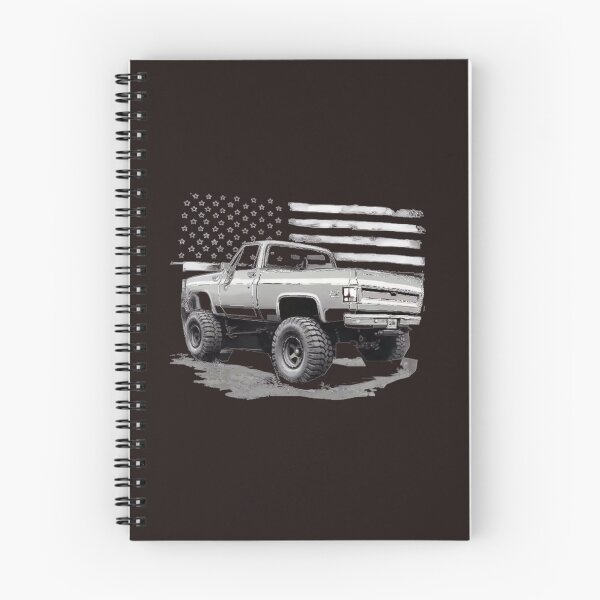 Item preview, Vintage Square Body Chevy Truck American Flag 4x4 Off-Road Design designed and sold by redkat-4.