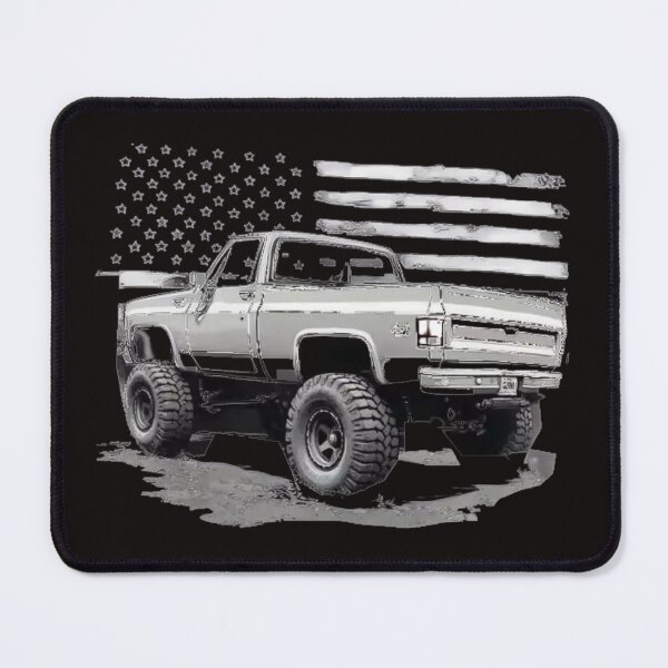 Item preview, Vintage Square Body Chevy Truck American Flag 4x4 Off-Road Design designed and sold by redkat-4.
