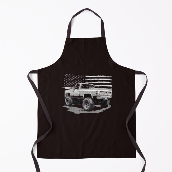 Item preview, Vintage Square Body Chevy Truck American Flag 4x4 Off-Road Design designed and sold by redkat-4.