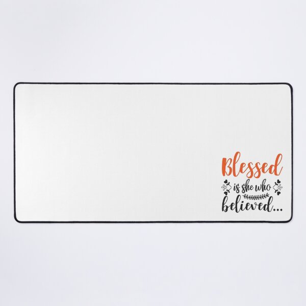 Item preview, Blessed Is She Who Believed Christian Christmas Quote designed and sold by FuzionRaptor.