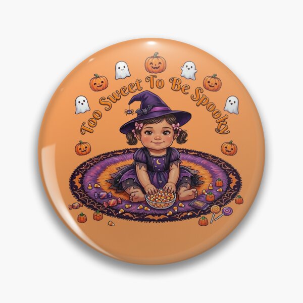 Item preview, Cute Tan Skin Baby Witch Halloween designed and sold by The-NOKU-Co.