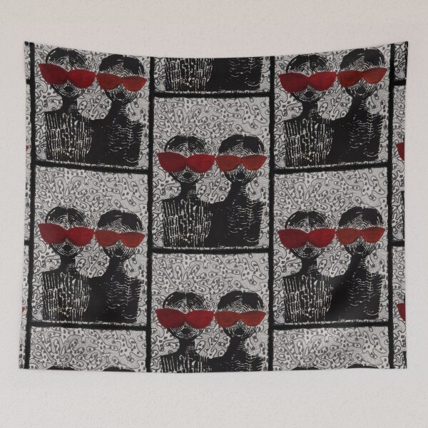 Item preview, Red summer sunglases designed and sold by NessArtByEwa.
