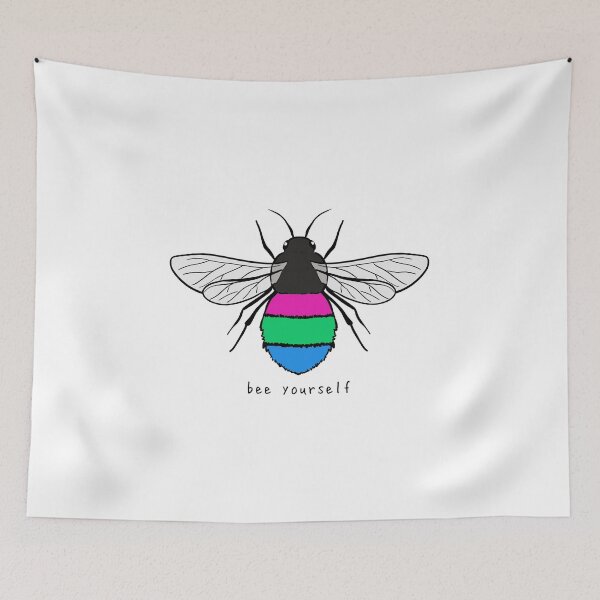 Item preview, Bee Yourself - Polysexual Pride Flag designed and sold by rorynorth.
