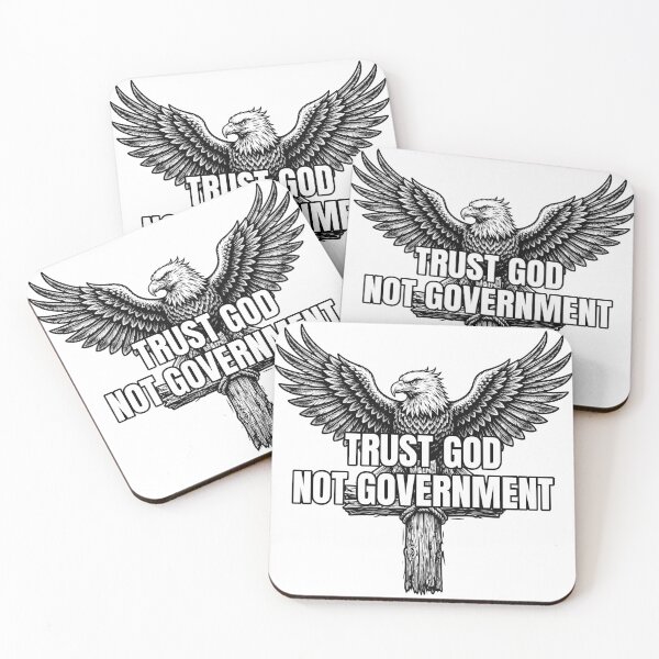 Item preview, Trust God Not Government Eagle Cross Patriotic Christian Shirt designed and sold by Bluntees .