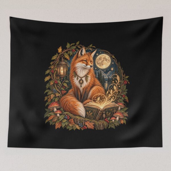 Artikelvorschau, Magischer Fuchs – Vintage-Waldfantasie entworfen und verkauft von Scarlett-Goods.