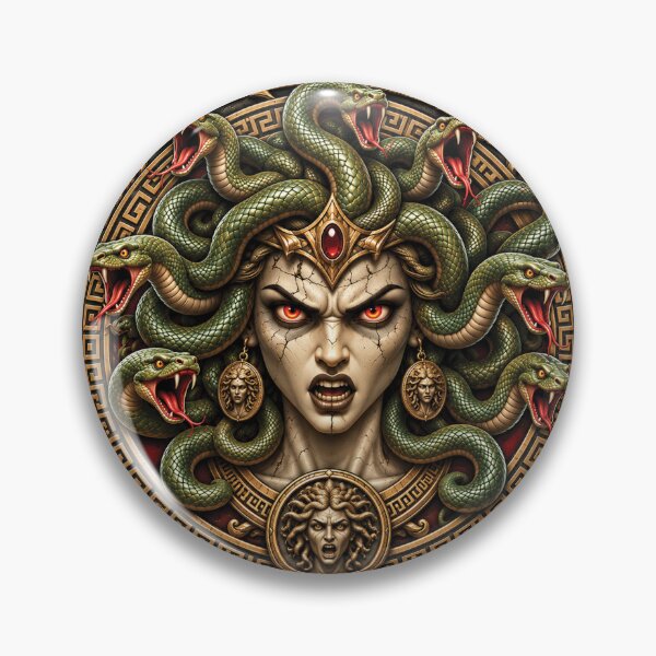 Item preview, Beware Her Gaze Medusa Greek Mythology Serpent Gorgon designed and sold by M. Mamdouh Artworks.