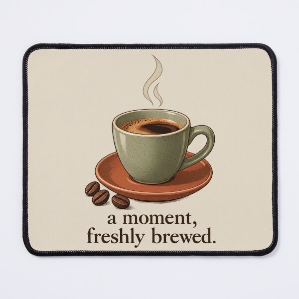 Item preview, Vintage Coffee Cup Freshly Brewed Moment designed and sold by Mostafa Studio.