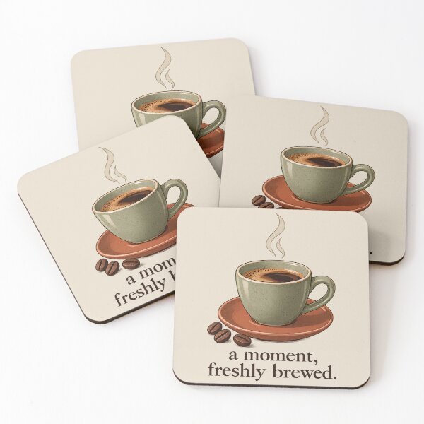 Item preview, Vintage Coffee Cup Freshly Brewed Moment designed and sold by Mostafa Studio.