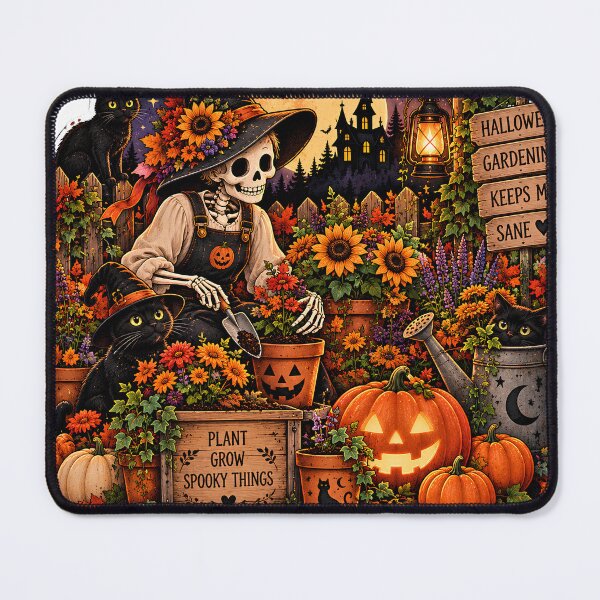 Item preview, Halloween Gardening Keeps Me Sane designed and sold by MysticCanvasAi.