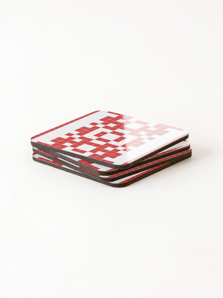 Thumbnail 4 of 5, Coasters (Set of 4), Creative - binary pattern designed and sold by HullyaRoxana.