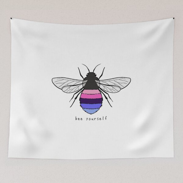 Item preview, Bee Yourself - Omnisexual Pride Flag designed and sold by rorynorth.