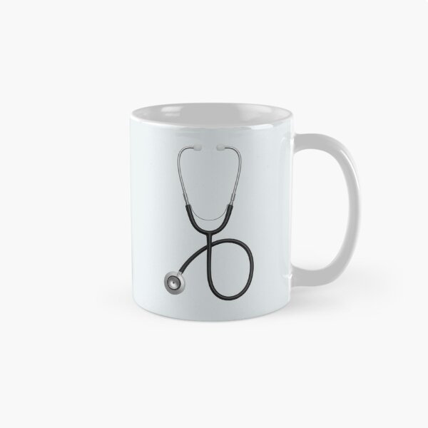 Item preview, Minimalist Stethoscope Symbol for Doctors, Physicians and Nurses | Nurse Life and Medical Student Black Stethoscope | Doctor and Nurse Appreciation Gift designed and sold by LitzoyGlobeArt.
