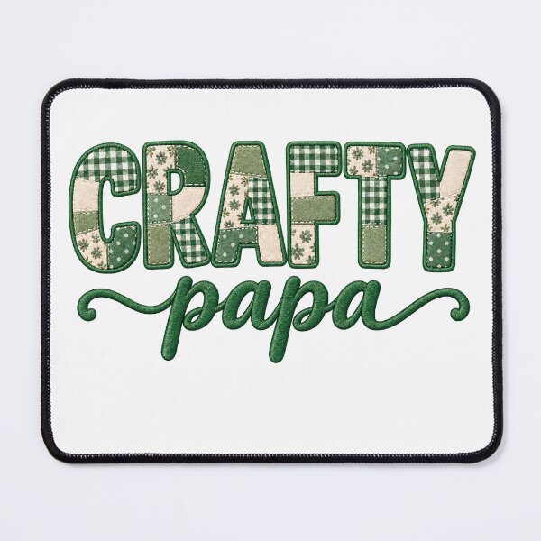 Item preview, Crafty Papa – Colorful Patchwork Quilting Sewing Craft Design designed and sold by MimsTees.