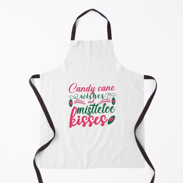 Item preview, Candy Cane Wishes Mistletoe Kisses Christmas Quote designed and sold by FuzionRaptor.