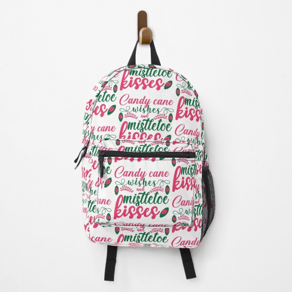 Item preview, Candy Cane Wishes Mistletoe Kisses Christmas Quote designed and sold by FuzionRaptor.
