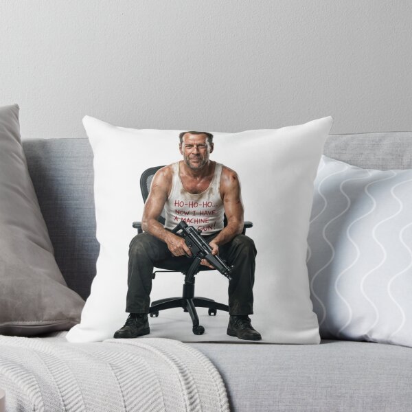 Item preview, Die Hard Christmas Party Xmas Hans Gruber John McClane Design Nakatomi Plaza 1988 Jumper Tee Shirt Mug Dress Pillow Throw Santa Movie Snow Funny Deck The Hans designed and sold by Cool Robot Bro..
