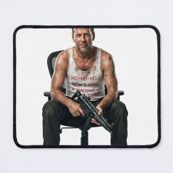 Item preview, Die Hard Christmas Party Xmas Hans Gruber John McClane Design Nakatomi Plaza 1988 Jumper Tee Shirt Mug Dress Pillow Throw Santa Movie Snow Funny Deck The Hans designed and sold by Cool Robot Bro..