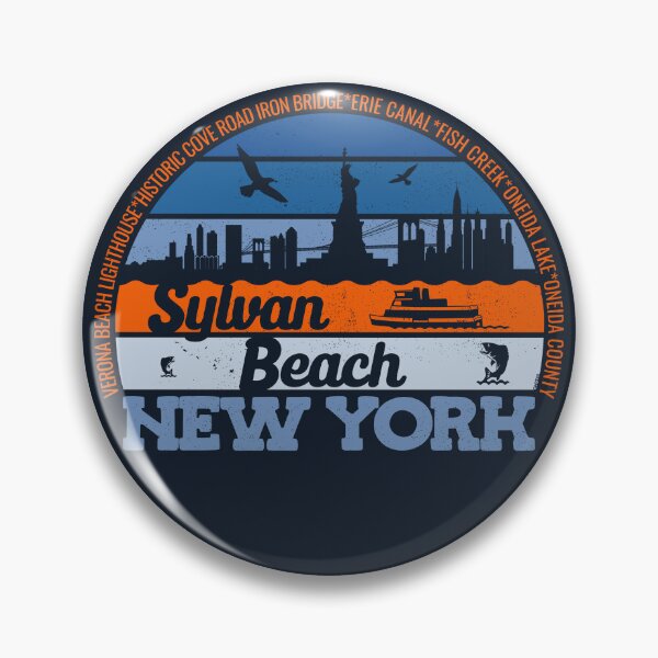 Item preview, Sylvan Beach New York Sunset Retro Vintage Local Pride Logo designed and sold by CRHPOD20.