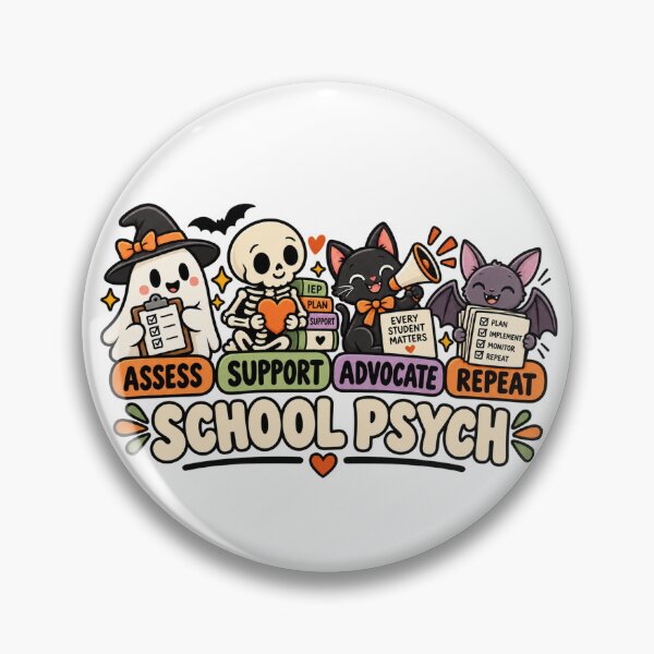 Item preview, School Psych Assess Support Advocate Repeat designed and sold by Tshirt-Deer.