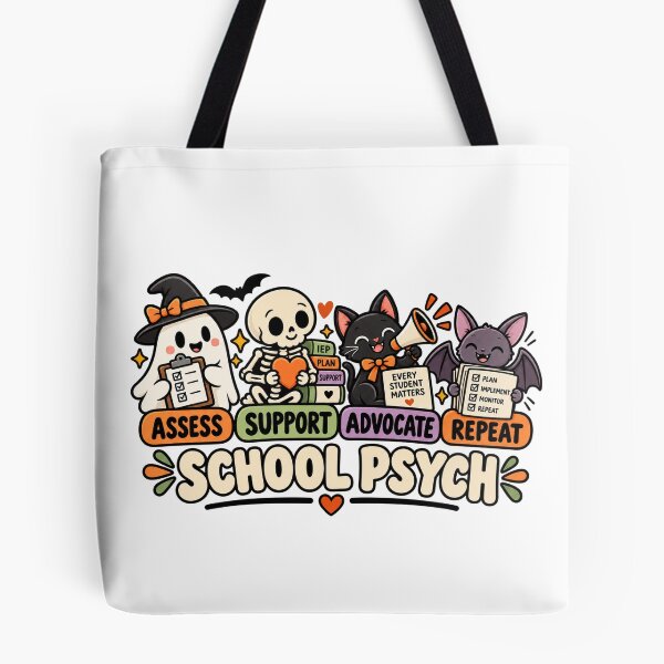 Item preview, School Psych Assess Support Advocate Repeat designed and sold by Tshirt-Deer.